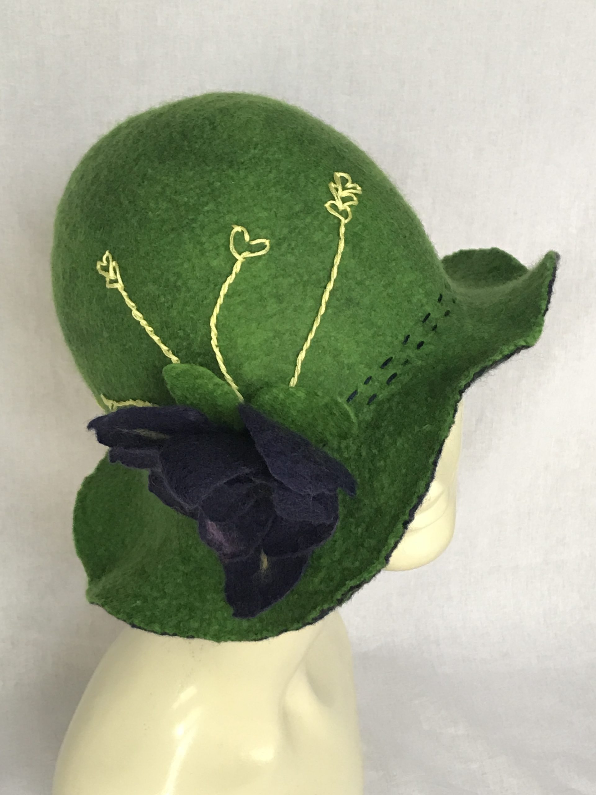 felt flapper hat