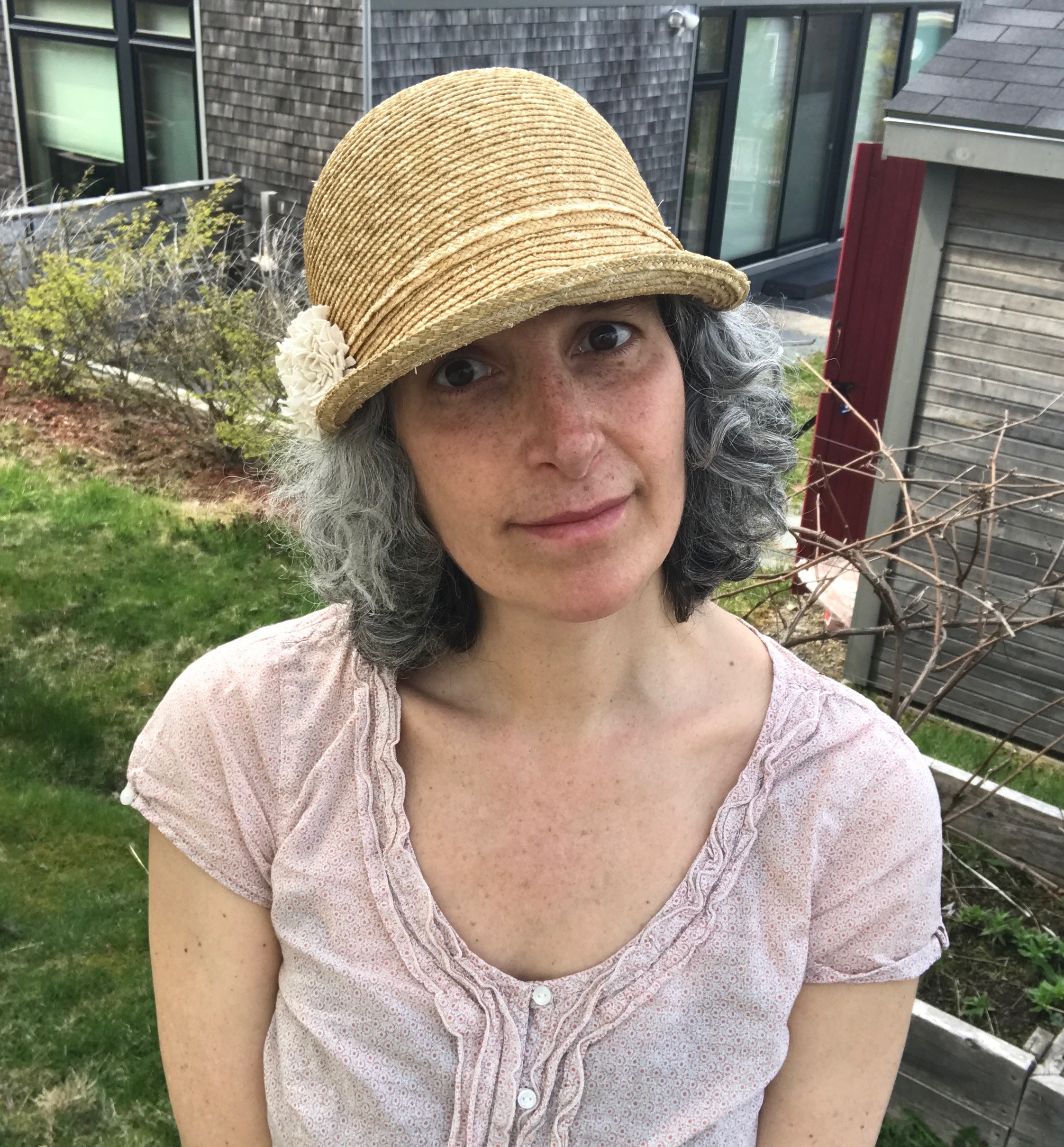 Straw Cap- Flapper Style- Wheat Straw 