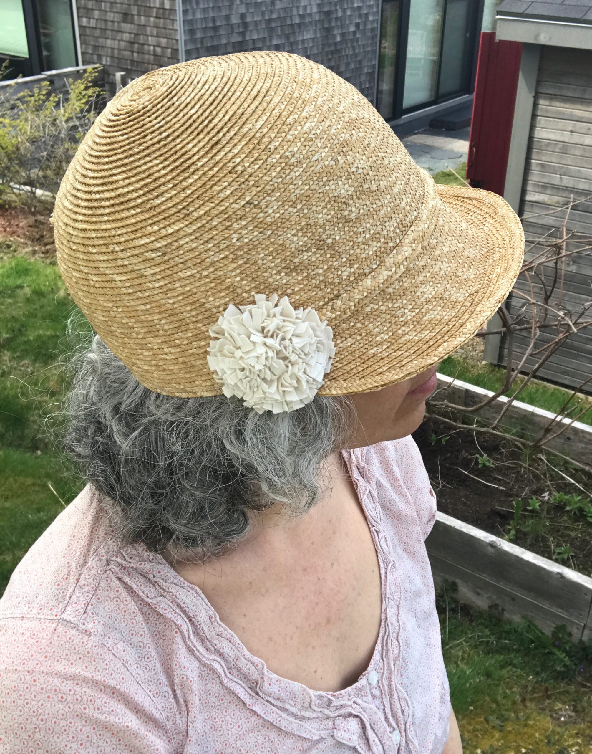 Straw Cap- Flapper Style- Wheat Straw 