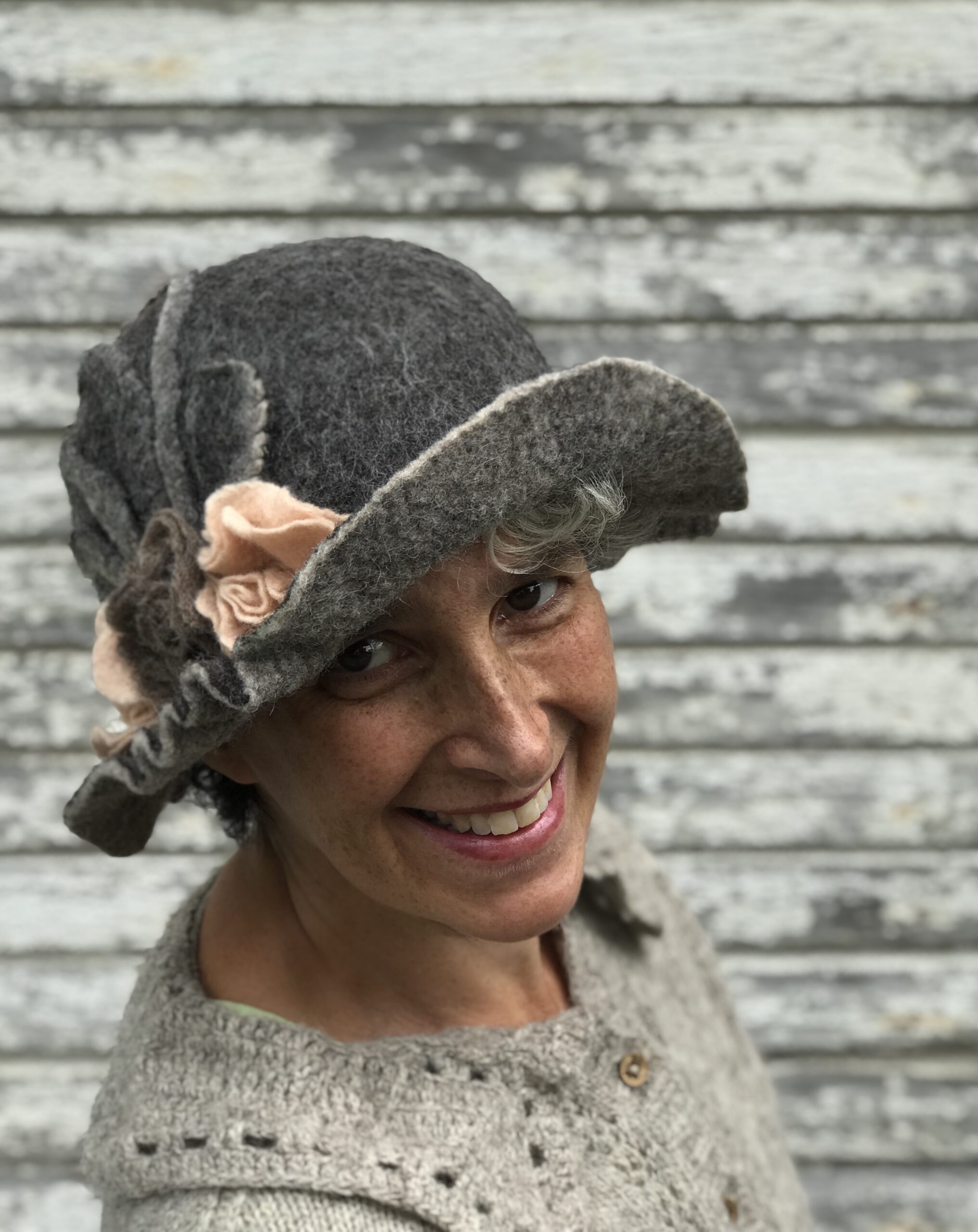 Felt Cloche Hat- Made from Nova Scotia 