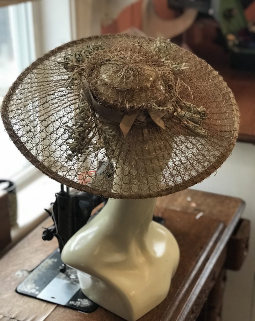 Vintage Hat Wide Brim Straw 1940s The Hat Junkie