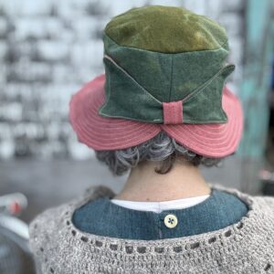 Bucket Hat- Dyed with Indigo and Marigold- size medium- ready to ship