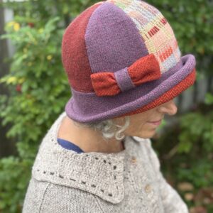 Laura- Handwoven Cloche Hat- Size Medium- Ready to Ship- One of a Kind