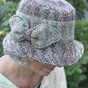Flora- Handwoven-Plant Dyed- Fedora-Size Medium- Ready to Ship