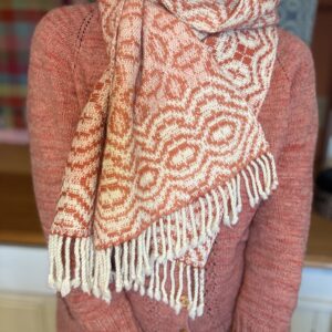 Handwoven and Naturally Dyed Shawl/Scarf- One of a Kind